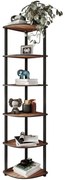 Ραφιέρα Δαπέδου Γωνιακή 282PTR1108 34x34x173cm Walnut