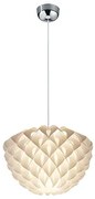 Κρεμαστό Φωτιστικό Λευκό 50xH140cm Μονόφωτο 1xE27 Trio Lighting Tilia R30540101