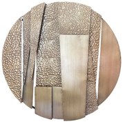 Διακοσμητικό Τοίχου Helios 032337 Φ82x7cm Gold Μέταλλο