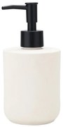 Δοχείο Κρεμοσάπουνου Κεραμικό Ripple 02-29975 300ml Φ7,5x15cm White-Black Estia Κεραμικό