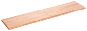 Ράφι Τοίχου Ανοιχτό Καφέ 180x40x(2-4)εκ. Επεξ. Μασίφ Ξύλο Δρυός 363718