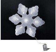 Χριστουγεννιάτικη Χιονονιφάδα 13 LED Λευκά 24V Φ32cm 30-90200 Lumen-30-90200-Λευκό 30-90200