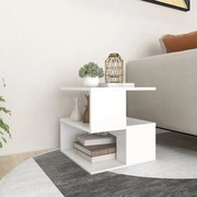 vidaXL Τραπέζι Βοηθητικό Λευκό 40 x 40 x 40 εκ. από Μοριοσανίδα