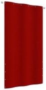 vidaXL Διαχωριστικό Βεράντας Κόκκινο 120 x 240 εκ. Ύφασμα Oxford