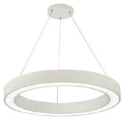 Κρεμαστό Φωτιστικό Οροφής LED 68W 3CCT Μέταλλο &amp; Ακρυλικό Inlight-6073-60-WH-Λευκό 6073-60-WH