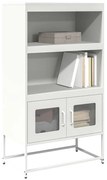 vidaXL Highboard Λευκό 68x39x123 cm Ατσάλι