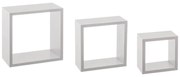 Ράφια Τοίχου (Σετ 3τμχ) F-V White 138956B