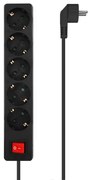 Πολύπριζο για Πρίζες 5 Θέσεων με Διακόπτη Aisens A154-0652 Μαύρο 1,4 m