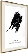 Αφίσα - Zodiac: Virgo I - 40x60 - Χρυσό - Με πασπαρτού