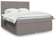 ΚΡΕΒΑΤΙ BOXSPRING ΜΕ ΣΤΡΩΜΑ TAUPE 200X200 ΕΚ. ΥΦΑΣΜΑΤΙΝΟ 3292160