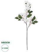 GloboStar® Artificial Garden BOUGAUVILLEA BRANCH 20648 Τεχνητό Διακοσμητικό Κλαδί Μπουκανβίλιας Λευκή Y80cm