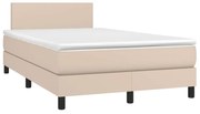 ΚΡΕΒΑΤΙ BOXSPRING ΣΤΡΩΜΑ&amp;LED ΚΑΠΟΥΤΣΙΝΟ 120X190 ΕΚ. ΣΥΝΘ. ΔΕΡΜΑ 3270128