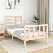 Πλαίσιο Κρεβατιού 90 x 190 εκ. από Μασίφ Ξύλο Single 3105890