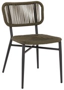 ΚΑΡΕΚΛΑ ΕΞΩΤ.ΧΩΡΟΥ EULO HM6049.03 ΑΛΟΥΜΙΝΙΟ ΣΕ ΑΝΘΡΑΚΙ-ΣΥΝΘΕΤΙΚΟ RATTAN ΓΚΡΙ 49x60x78Υεκ.