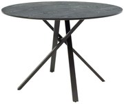 Tραπέζι Cerco 235-000031 Φ120x75cm Black Mdf,Μέταλλο