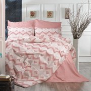 Σεντόνια Πηνελόπη 441 (Σετ 4τμχ) Coral DimCol Υπέρδιπλo 220x240cm Βαμβάκι-Πολυέστερ