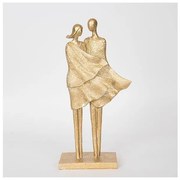 Διακοσμητικό Γλυπτό ζευγάρι Χρυσό 16.5x8x33.5cm 752-27082 Estheti 752-27082 Χρυσό