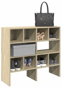 vidaXL Ράφια παπουτσιών 2 τμχ στοιβαζόμενα Sonoma Oak 89,5x30x40 cm