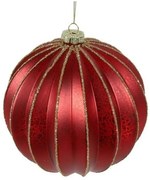 Χριστουγεννιάτικη Μπάλα 013.811438 8cm Red-Gold