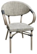 Πολυθρόνα Costa  Antique Grey/Beige Ε286,1 58x57x83cm