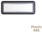Απλίκα φωτιστικό LED Minos πλαστικό ανθρακί Viokef-4189700-Ανθρακί 4189700