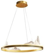 Κρεμαστό Φωτιστικό Οροφής Led Χρυσό 144-15003 Eurolamp-144-15003-Χρυσό 144-15003