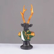ΔΙΑΚΟΣΜΗΤΙΚΟ ΕΛΑΦΙ RESIN ΣΤΡΑΤΙΩΤΗΣ SOLDIER ΜΑΥΡΟ 24cm ACA X1524311