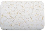 Πατάκι Μπάνιου Marble Effect 826049 50x80cm White-Gold Ankor 50 X 80 50x80cm PVC