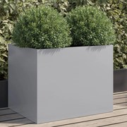 vidaXL Ζαρντινιέρα Ασημί 62x47x46 εκ. από Γαλβανισμένο Χάλυβα