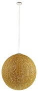 Φωτιστικό Οροφής Loft 01361 Gold GloboStar Ψάθα