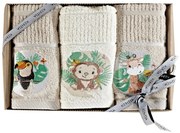 Πετσέτες Βρεφικές 233 (Σετ 3τμχ) Beige-Ecru Kentia Towels Set 40x70cm 100% Βαμβάκι