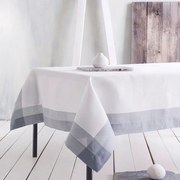 Τραπεζομάντηλο Livia White-Grey Ρυθμός 140 X140 140x140cm Linen-Polyester
