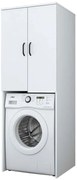 Έπιπλο Πλυντηρίου 893RAN3349 65x62,5x181,8cm White Μοριοσανίδα, Μελαμίνη