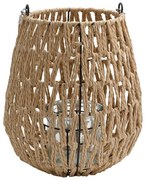 Ψάθινο Φανάρι Umeko FL012 Fylliana Φυσικό χρώμα 24x27εκ. 24x24x27 εκ.