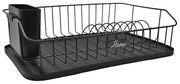 Πιατοθήκη Μεταλλική Σε Μαύρο Χρώμα 43x29x12.5cm Home