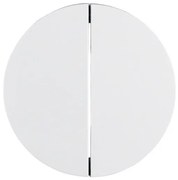 Πλακίδιο διακόπτη διπλού αλέ-ρετούρ/κομμυτατέρ λευκό μαύρο R.1 Berker-16232089-Λευκό 16232089