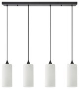 Φωτιστικό Οροφής SE21-BL-4-4BL-GL3 ADEPT TUBE  Pendant White Glass+ - 77-9003