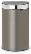 Brabantia 650529 Κάδος Απορριμμάτων Touch Bin New 40L, Platinum