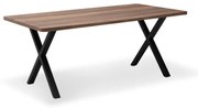 Τραπέζι Jeremy Megapap Mdf - μεταλλικό χρώμα καρυδί 160x80x75εκ.-GP038-0007,2