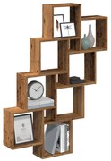 Ράφι κύβος τοίχου Παλιό ξύλο 90x15x119,5 cm Κατασκευασμένο ξύλο - Καφέ