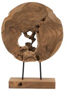 Artekko Woody Καφέ Ξύλινο Επιτραπέζιο Διακοσμητικό (35x12x45)cm Artekko 70635