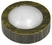 Απλίκα Φωτιστικό Τοίχου Ψυχρό Λευκό 5 LED 0.3W IP54 Στεγανό Στρογγυλό Lumen-3-9732710-Μπρονζέ 3-9732710