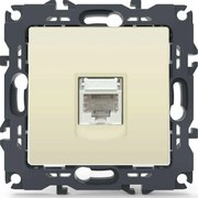 Πρίζα Τηλεφώνου Χωνευτή Prime 1000113002 1xRJ11 CAT3 Ivory Aca