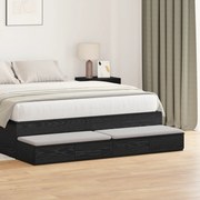vidaXL Συστήματα Συρταριών Μαύρο Δρυς 160x36,5x16,5 εκ Επεξεργασμένο Ξύλο