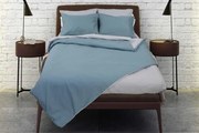 Σετ σεντόνια υπέρδιπλα RAINBOW Blue-Ice grey από 50% βαμβάκι 220x250εκ.