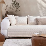 Ριχτάρι Typhoon Ecru Nef-Nef Homeware Διθέσιο 170x250cm Βαμβάκι-Ακρυλικό