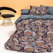 Παπλωματοθήκη Sinclair Blue Melinen Μονό 160x245cm 100% Cotton
