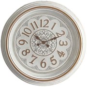 Ρολόι Τοίχου Alicce 349-000009 Φ58,2cm Antique White-Gold Inart Πλαστικό