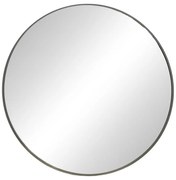 Καθρέπτης Emmett Inart μαύρο αλουμίνιο Φ80x2.5εκ 80x2.5x80 εκ.