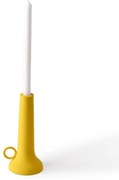 Κηροπήγιο Spartan-S Κίτρινο Μεταλλικό Ματ L11 x W9,5 x H22 cm POLSPOTTEN